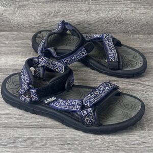 Teva Hurricane Sandals Womens 9 Geometric Strappy Sport Hiking Outdoor Hippy